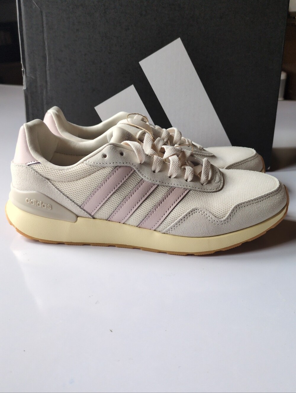Adidas Run 60s 4.0 Retro Running Shoes Womens Sz 8.5